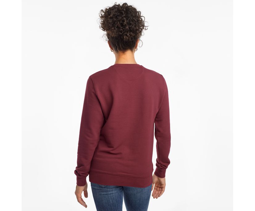 Női Saucony Rested Crewneck Ingek Bordó | HU 256ILH